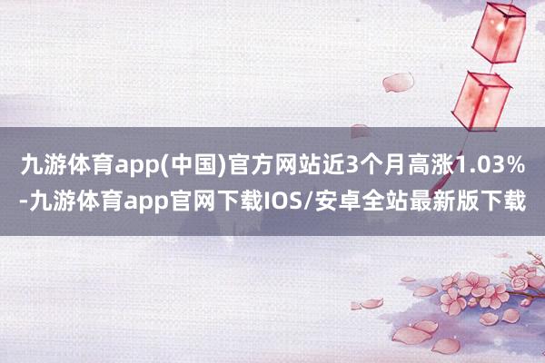 九游体育app(中国)官方网站近3个月高涨1.03%-九游体育app官网下载IOS/安卓全站最新版下载
