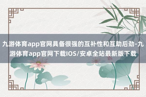 九游体育app官网具备很强的互补性和互助后劲-九游体育app官网下载IOS/安卓全站最新版下载