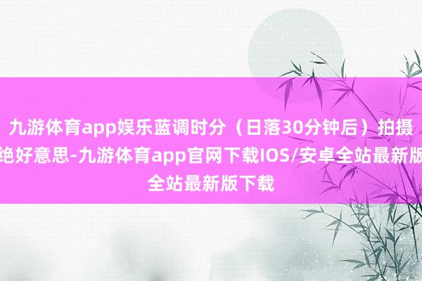 九游体育app娱乐蓝调时分（日落30分钟后）拍摄夜景绝好意思-九游体育app官网下载IOS/安卓全站最新版下载